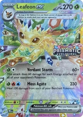 Leafeon ex 006/131 (Prismatic Evolutions Stamp)1