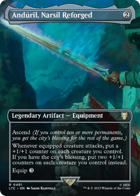 Anduril, Narsil Reforged (Borderless Foil)