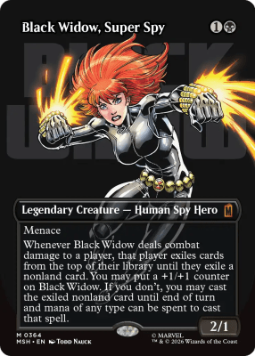 Black Widow, Super Spy (Borderless Foil)1
