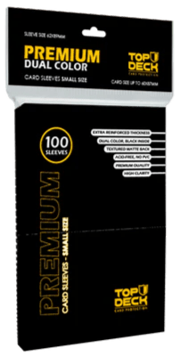 Fundas Top Deck Small Premium dual negro - 100 unidades