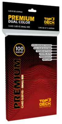 Fundas para cartas Top Deck (Protectores / Sleeves) - Small Premium Dual Rojo