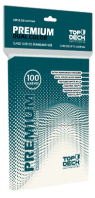 Fundas para cartas Top Deck (Protectores / Sleeves) - Standard Premium Dual Blanco