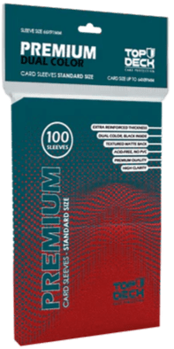 Fundas Top Deck Standar Premium dual rojo - 100 unidades