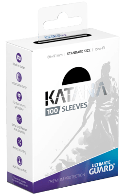 Fundas para cartas Ultimate Guard (Protectores / Sleeves) - Standard Katana Negro1