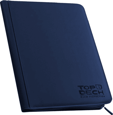 Carpeta 160 cartas TOPDECK Premium Azul1