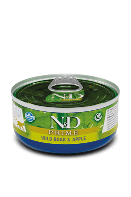 Alimento húmedo para gatos N&D PRIME WILD BOAR & APPLE