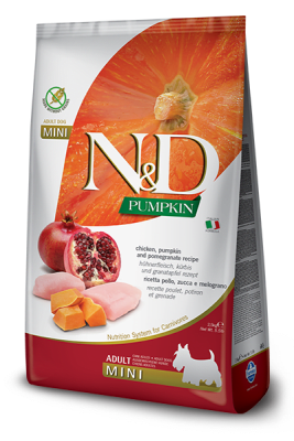 PUMPKIN N&D POLLO & GRANADA ADULT MINI1