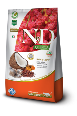 N&D GATO QUINOA SKIN & COAT PEIXE