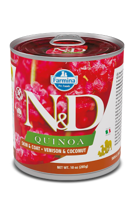 Alimento Húmedo N&D SKIN & COAT VENANO LATA (PIEL SENSIBLE)