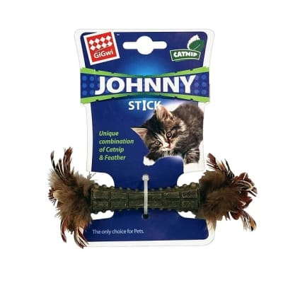 Catnip Johnny Stick dos lados pluma2