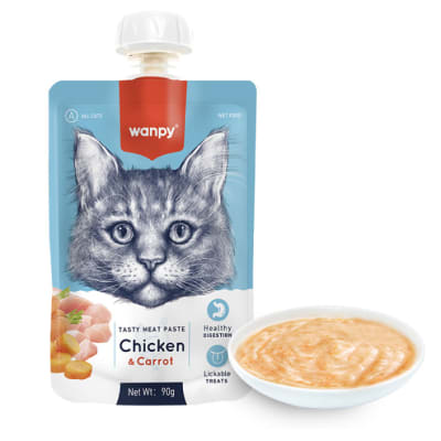 Wanpy Tasty Meat Paste Cat Chicken & Carrot1
