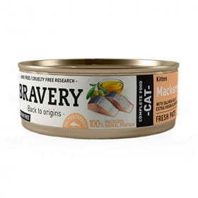 Bravery Mackerel Kitten Wet Food 70 Gr