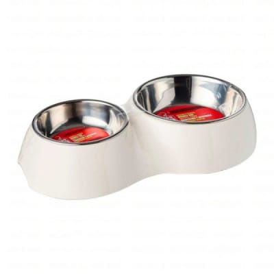 DOGIT Plato doble blanco
