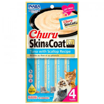 CHURU SKIN & COAT CAT TUNA SCALLOP