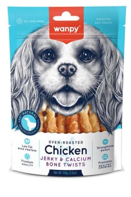 Wanpy Chicken Jerky Dumbbells