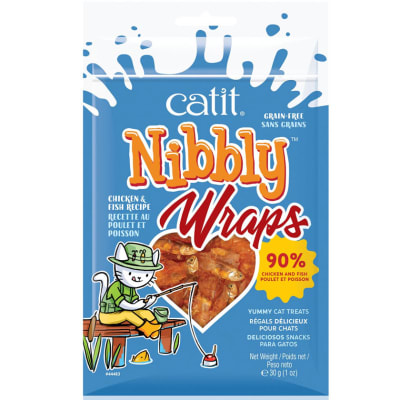 CATIT NIBBLY WRAPS POLLO PESCADO