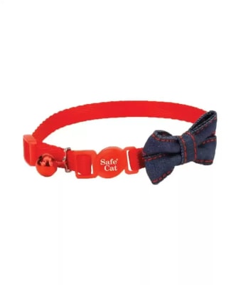 COASTAL EMBELLISHED COLLAR BOW-TIE RED