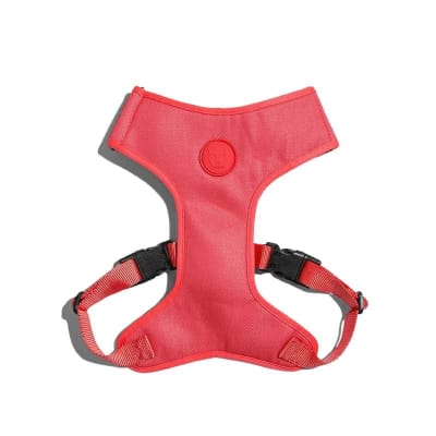 ZEEDOG NEON CORAL ADJUSTABLE AIR MESH HARNESS Talla S