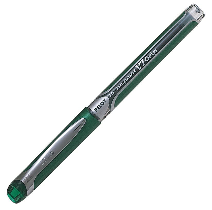 Penna Roller Pilot Hi-Tecpoint V7 - Confezione 10 Pezzi, Ricaricabile, Verde Begreen - Foto 1