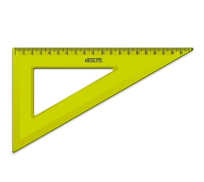 ESCUADRA BISELADA 60° 20CM NEOLITE