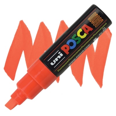 MARCADOR ACRÍLICO PC-8K NARANJA FLÚOR POSCA