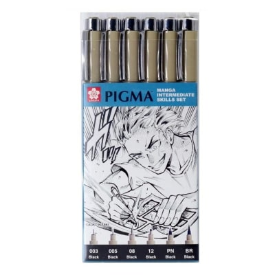 SET TIRALÍNEAS PIGMA MICRON MANGA INTERMEDIATE SKILLS (6UN) SAKURA