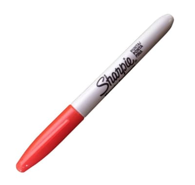 MARCADOR PERMANENTE PUNTA FINA ROJO SHARPIE