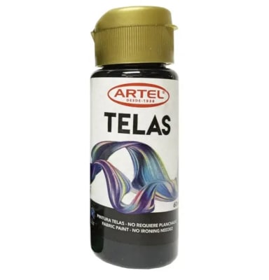 PINTURA PARA TELA 60ML NEGRO (21) ARTEL