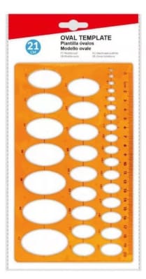 PLANTILLA DE ÓVALOS 21CM MOTARRO