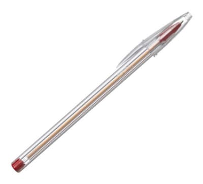 LÁPIZ PASTA CRISTAL PUNTA FINA ROJO BIC
