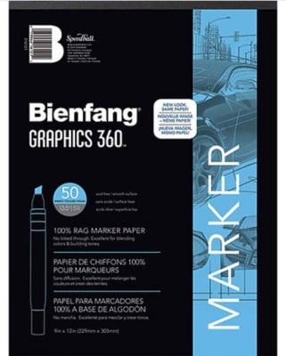 BLOCK PARA MARCADOR BIENFANG GRAPHIC 360 51G 229X305MM 50HJ SPEEDBALL