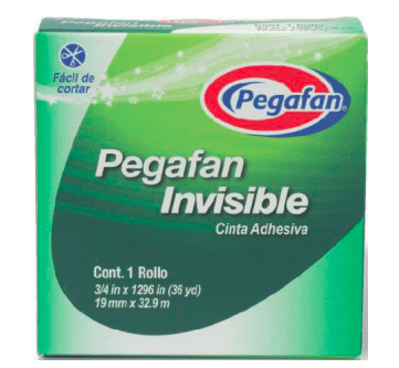 CINTA INVISIBLE INVISIBLE 19MM X 32.9M PEGAFAN