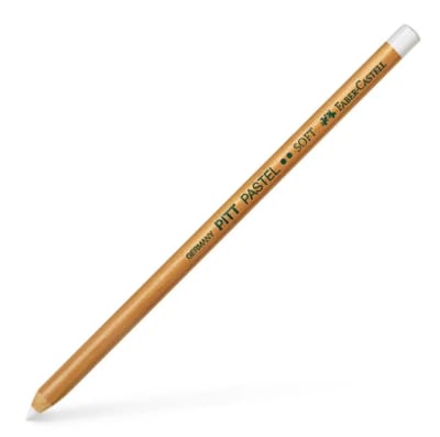 LÁPIZ PASTEL PITT BLANCO (M) MEDIUM FABER-CASTELL
