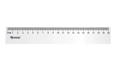 REGLA PLÁSTICA 20CM HAND