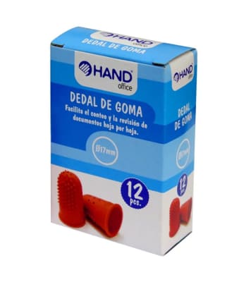 DEDAL DE GOMA Ø17MM (12UN) HAND