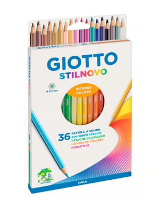 LÁPICES DE COLORES STILNOVO 36 COLORES GIOTTO