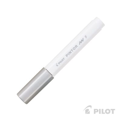 MARCADOR ACRÍLICO PINTOR FINO (F) 1MM PLATEADO PILOT