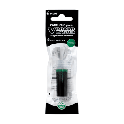 CARTUCHO PARA MARCADOR V BOARD MASTER VERDE PILOT