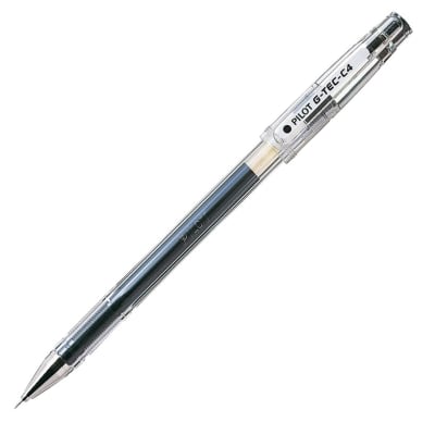 LÁPIZ GEL G-TEC-C-4 NEGRO 0.4MM PILOT
