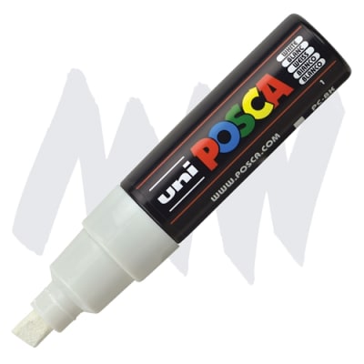 MARCADOR ACRÍLICO PC-8K BLANCO POSCA