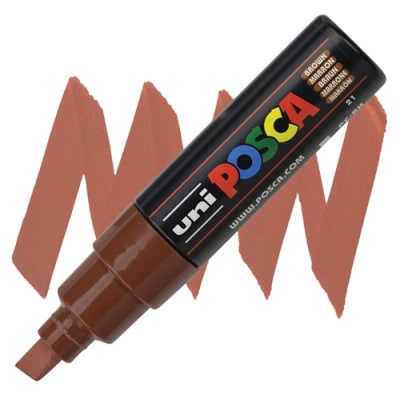 MARCADOR ACRÍLICO PC-8K MARRÓN POSCA