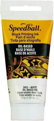 TINTA AL ÓLEO PARA XILOGRAFÍA 37ML BLANCO SPEEDBALL