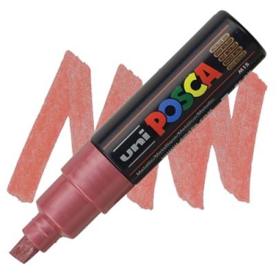 MARCADOR ACRÍLICO PC-8K ROJO METÁLICO POSCA