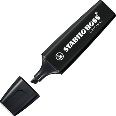 DESTACADOR BOSS ORIGINAL NO.70/46 NEGRO STABILO