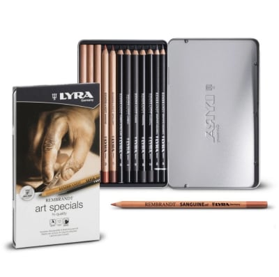 SET BOCETO ART SPECIALS REMBRANDT 12 PIEZAS LYRA