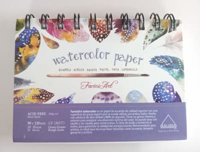 CROQUERA PARA ACUARELA 300G 60% ALGODÓN 9X13CM 20HJ FAVINI