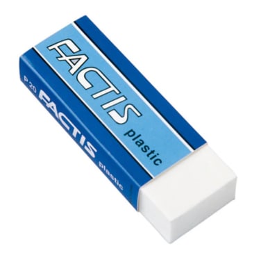 GOMA DE BORRAR P20 PLÁSTICA FACTIS