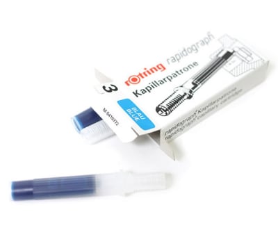 CARTUCHO CAPILAR DE TINTA AZUL (3UN) ROTRING