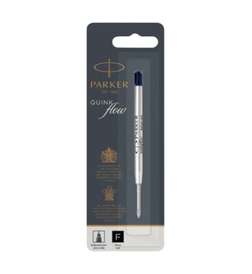 REPUESTO BOLÍGRAFO QUINKFLOW FINO (F) NEGRO PARKER