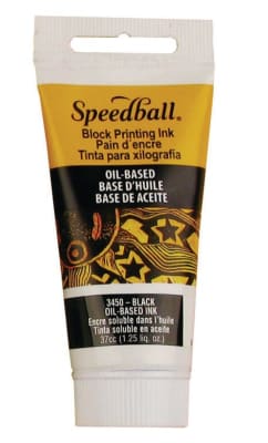 TINTA AL ÓLEO PARA XILOGRAFÍA 37ML NEGRO SPEEDBALL